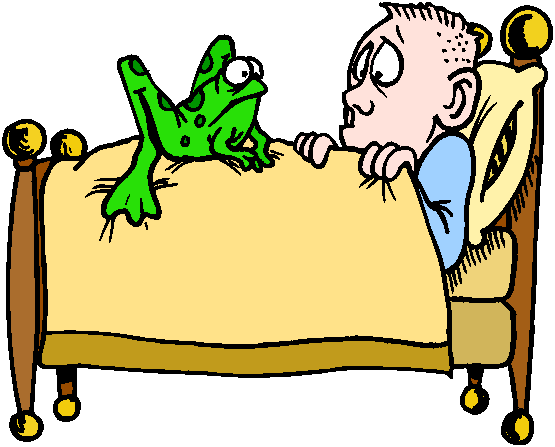 Frog in Bed